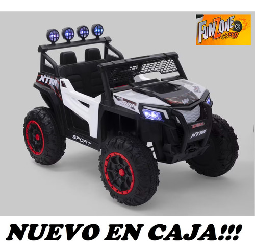 Jeep Buggy Xtm Control Remoto Mont Ble 12v Música En Caja