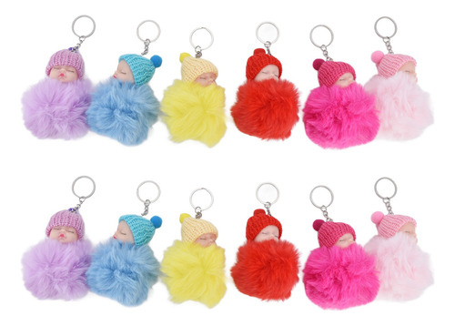 Llavero Con Forma De Muñeco Para Bebé Dormido, 12 Unidades,