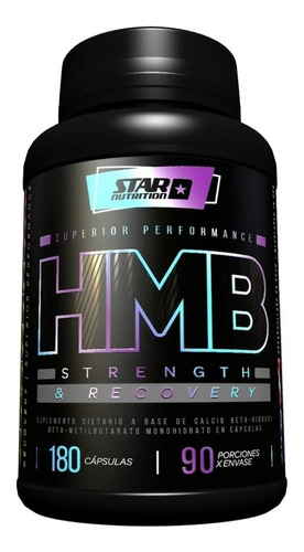 Star Nutrition Hmb 180cápsulas Aumentan Fuerza Masa Muscular