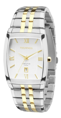 Relógio Technos Masculino Quadrado Executive 1n12mq/5b + Nf