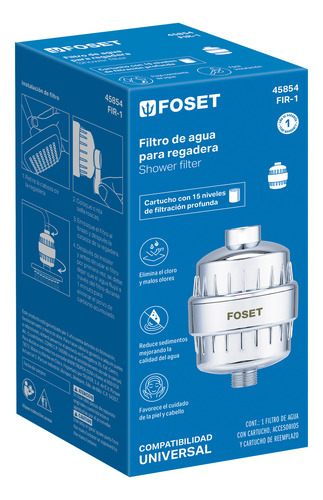 Filtro Para Regadera Para Eliminar Cloro Y Sedimentos