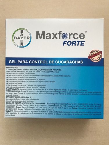 Imagen 3 de 4 de Jeringa Maxforce Bayer, Matacucarachas, Caja X 4