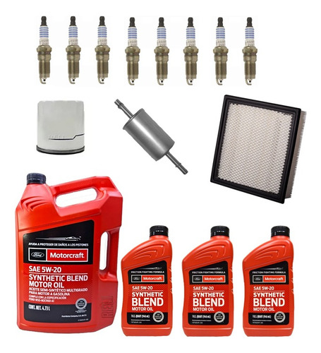 Kit Afinacion Para Ford F-150 5.0 V8 Aceite 5w20