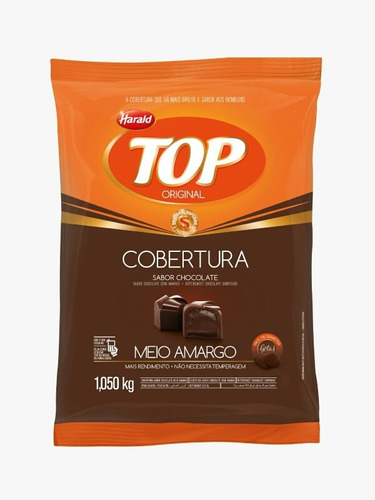 Imagen 1 de 3 de Chocolate En Gotas Semiamargo Harald Top 1kg