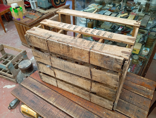 Antiguo Cajon De Madera Cerveza Bieckert Ref. 700 (Usado)