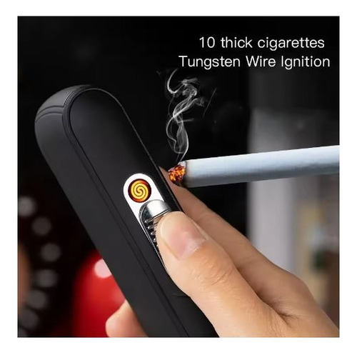 Cigarrera De Lujo Con Encendedor Usb Recargable