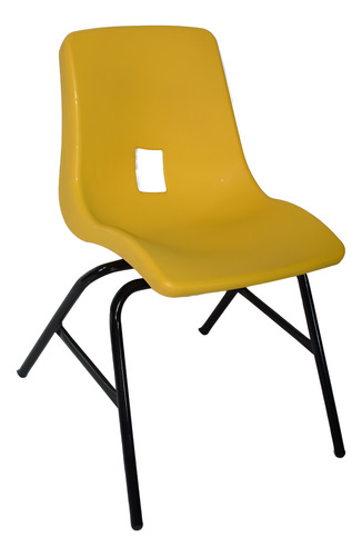 Silla Apilable Escolar Grande Amarillo