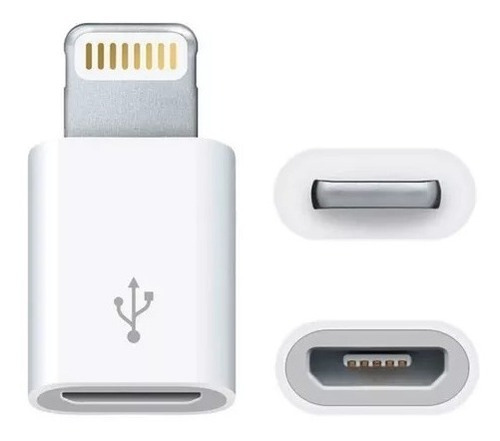 Adaptador Micro Usb Para iPhone Conversor Light V8 