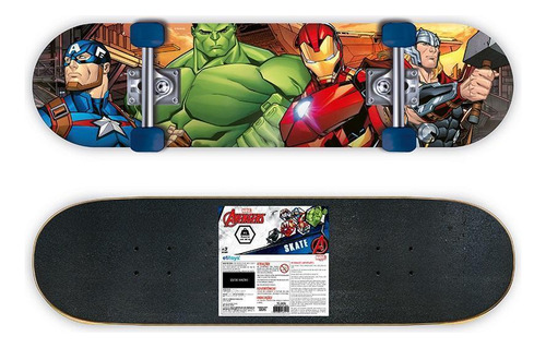 Skate Com Shape Em Madeira Avengers 80 Cm