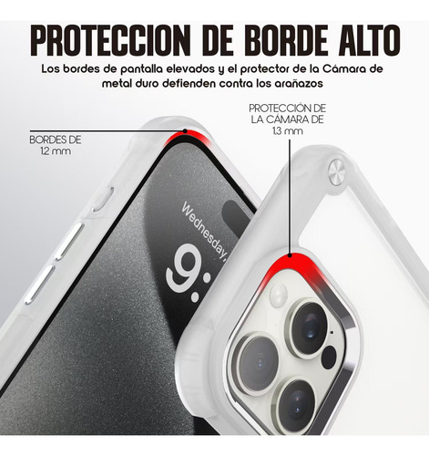 Kbod Funda Protectora Iron Case Soft Para Iphone Y Samsung Blanco Iphone 11