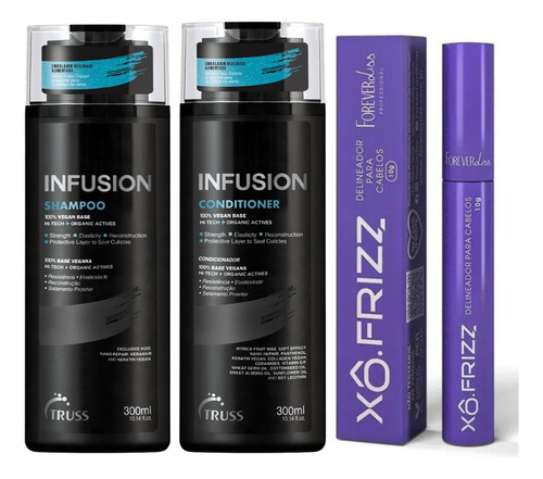  Kit Infusion Truss + Rimel De Cabelo Forever Liss