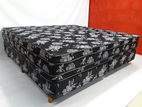 Juego De Sommier 160x200 Queen Size Colchon Y Box Cama