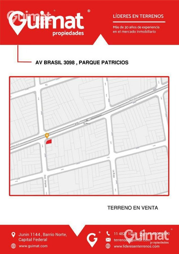 Imagen 3 de 12 de Excelente Esquina! - Parque Patricios - Lideres En Terrenos - Guimat Propiedades