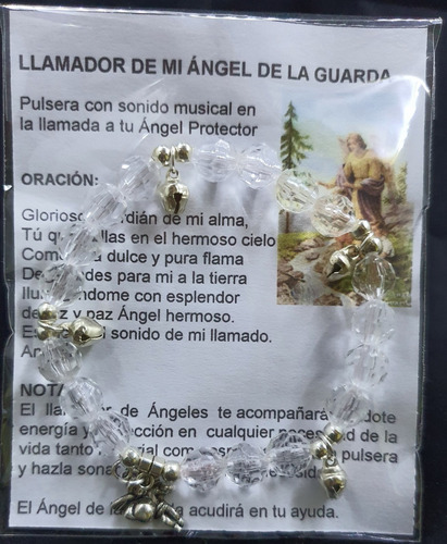 Pack 6 Pulsera Llamador Ángel De La Guarda Adulto