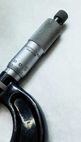 Micrómetro De 0-25 Mm Starrett Great Britain. (Usado)