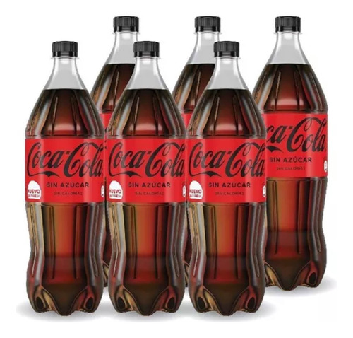 Coca Cola Sin Azucar Botella 1.5 Lts (funda X6)