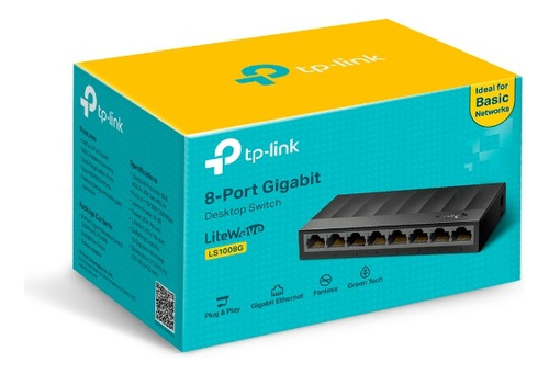 Switch Sobremesa 8-puertos Gigabit Tp-link Ls1008g