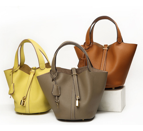 Bolso De Cuero Bolso Versátil De Alta Gama De Gran Capacidad