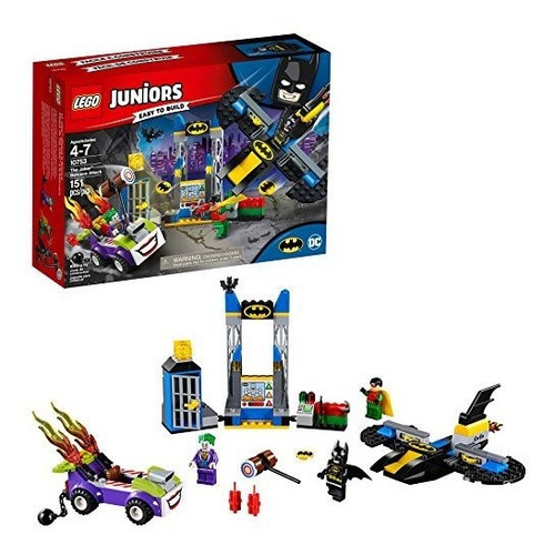 Lego Juniors / 4 Dc The Joker Batcave Attack 10753 Kit De Co