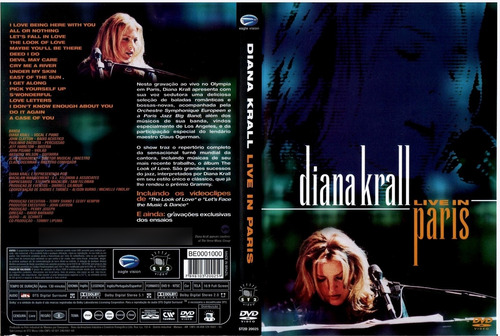 Dvd   Diana Krall   Live In Paris   Nuevo Y Sellado