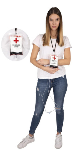 Bolsa De Sangre Artificial Para Disfraz Halloween 250 Ml