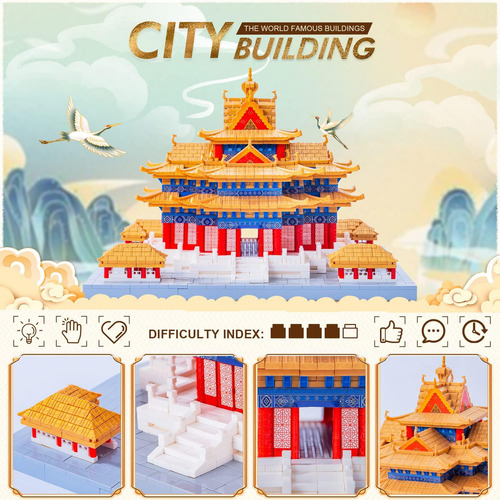 Geyang Juego De Micro Bloques De Construcción De Arquitectur