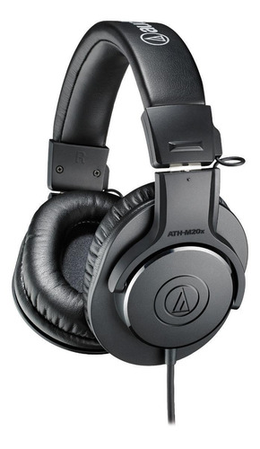 Imagen 1 de 4 de Audífonos Audio-Technica M-Series ATH-M20x negro