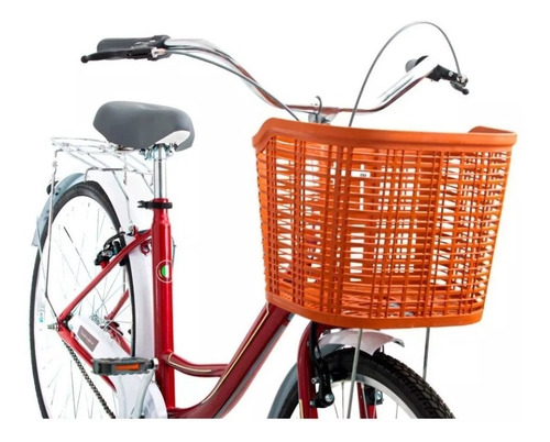 Imagen 5 de 10 de Bicicleta Mujer Rodado 26 Paseo Canasto Lamborghini 7160