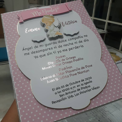Tarjetas De Agradecimiento - Bautizo, Recuerdos, Souvenirs