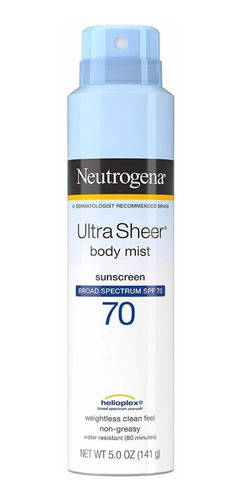 Protetor Solar Neutrogena Spray Ultra Sheer Fps70 (141g)