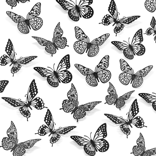 Mariposas 3d Para Decoracion, Manualidades, Fiestas 48pcs.-a