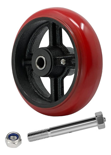 6 Inch Heavy Duty Caster Wheel- Polyurethane Tread(crowned) 