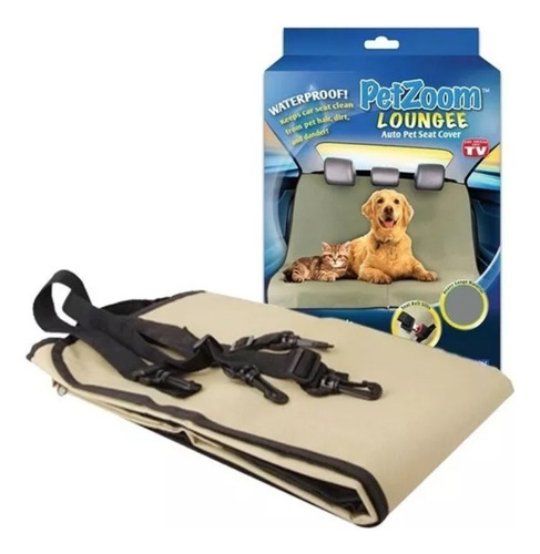 Funda Cubreasiento Impermeable Auto Mascotas Perros 2 Plazas