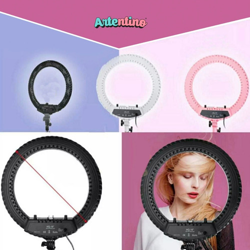 Imagen 4 de 10 de Led Ring Aro Luz Foto Celular Tripode Alto Maquillaje Selfie