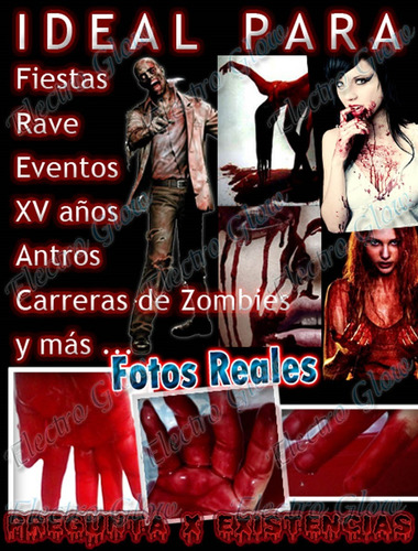 Blood Paint Neon Glow In The Dark Halloween Importada Sangre