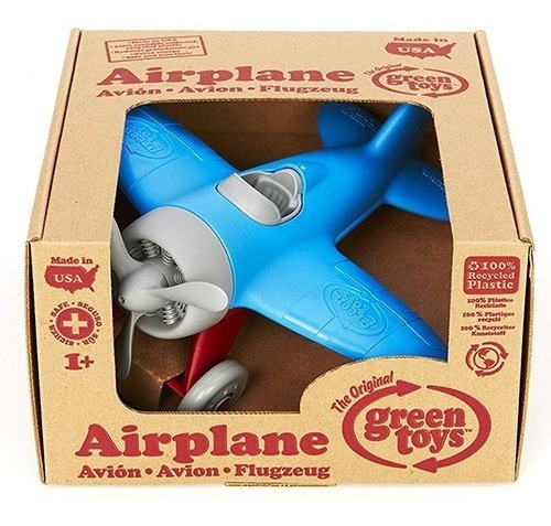 Avión Azul Juguete Para Niños + Se Puede Mojar Green Toys