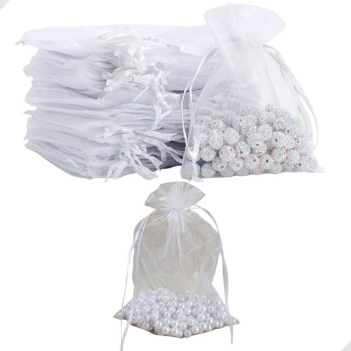 Kit 30 Saco Organza Branco Joia 20x30 Saquinho Lembrancinha