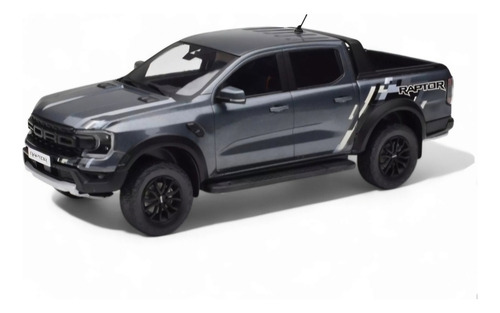 Alta Gama Camioneta Pickup 1:18 Ford Ranger Raptor Mcg Metal Gris Oscuro