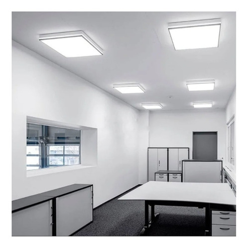 PLAFON LED DE APLICAR 24W FRIO CUADRADO BASE ALUMINIO
