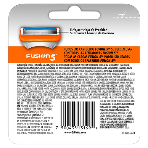 Imagen 4 de 4 de Repuestos para afeitar Gillette Fusion5 4 u