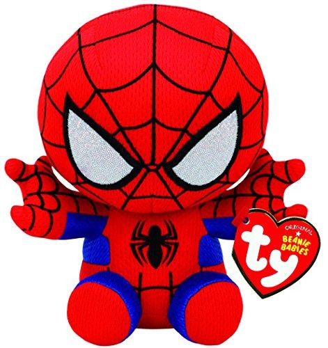 Ty Spiderman Plush, Rojo / Azul, Regular