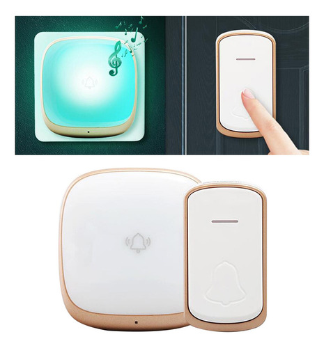 Timbre Inalámbrico Impermeable Kit De Timbre De Puerta De