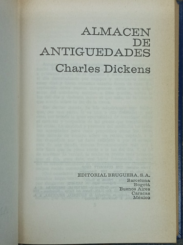Imagen 2 de 3 de Almacen De Antiguedades * Charles Dickens * Bruguera 1978 *