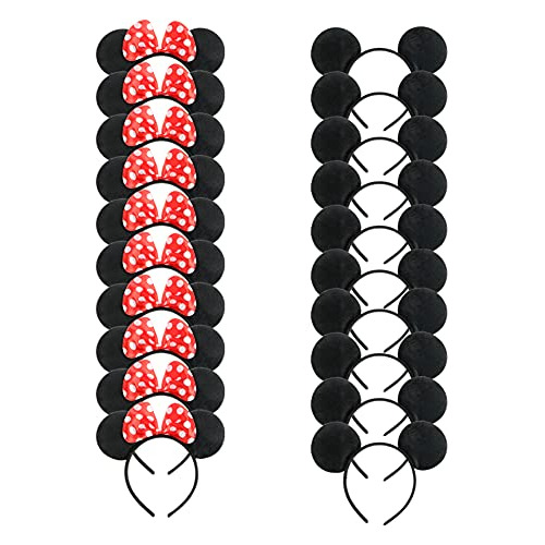 20 Pcs Set Mickey Minnie Headband Mouse Orears Pack Boy...