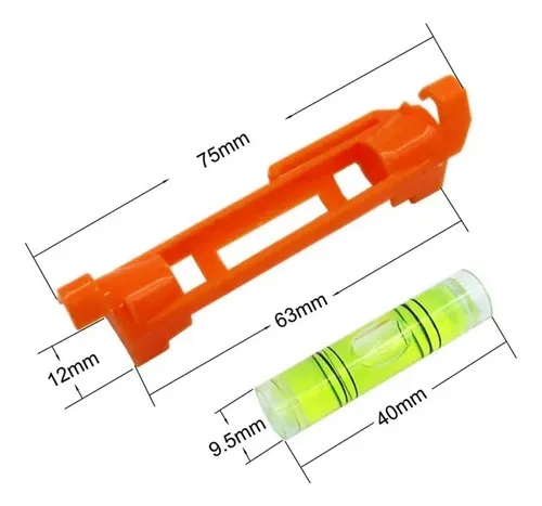 Nivel Burbuja Mini Cuerda Línea Colgante 75x12mm Herramienta