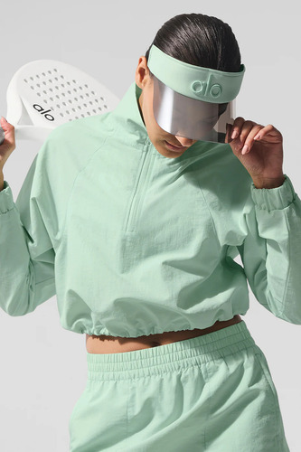Alo Yoga Gorra Airlift Solar Visor Verde Claro Talle Unico Airlift Solar