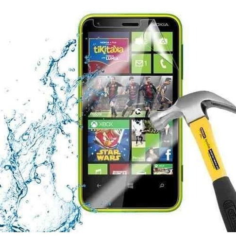 Imagen 3 de 5 de Lamina Protector De Pantalla Anti-shock Nokia Lumia 620