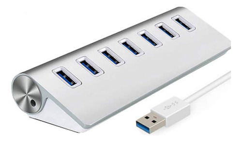 Hub Usb, De Aluminio, De 7 Puertos, Compacto, Porttil, Sper