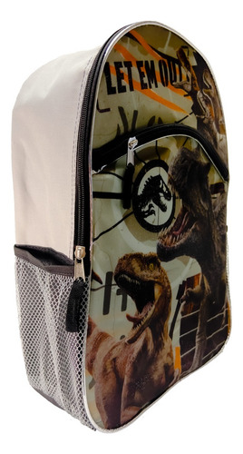 Mochila Escolar Jurassic World De 18 Pulgadas Color Multicolor