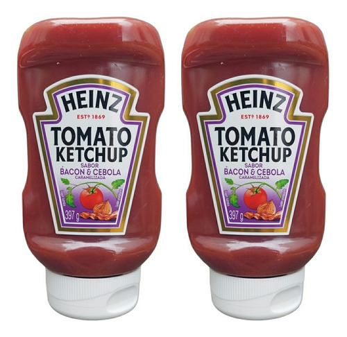 Ketchup Heinz Bacon & Cebola Caramelizada Kit Com 2 X 397g